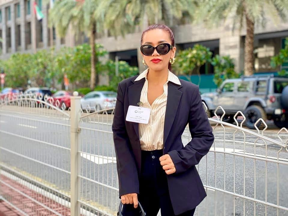 Trần Ngọc Liên trong một chuyến công tác